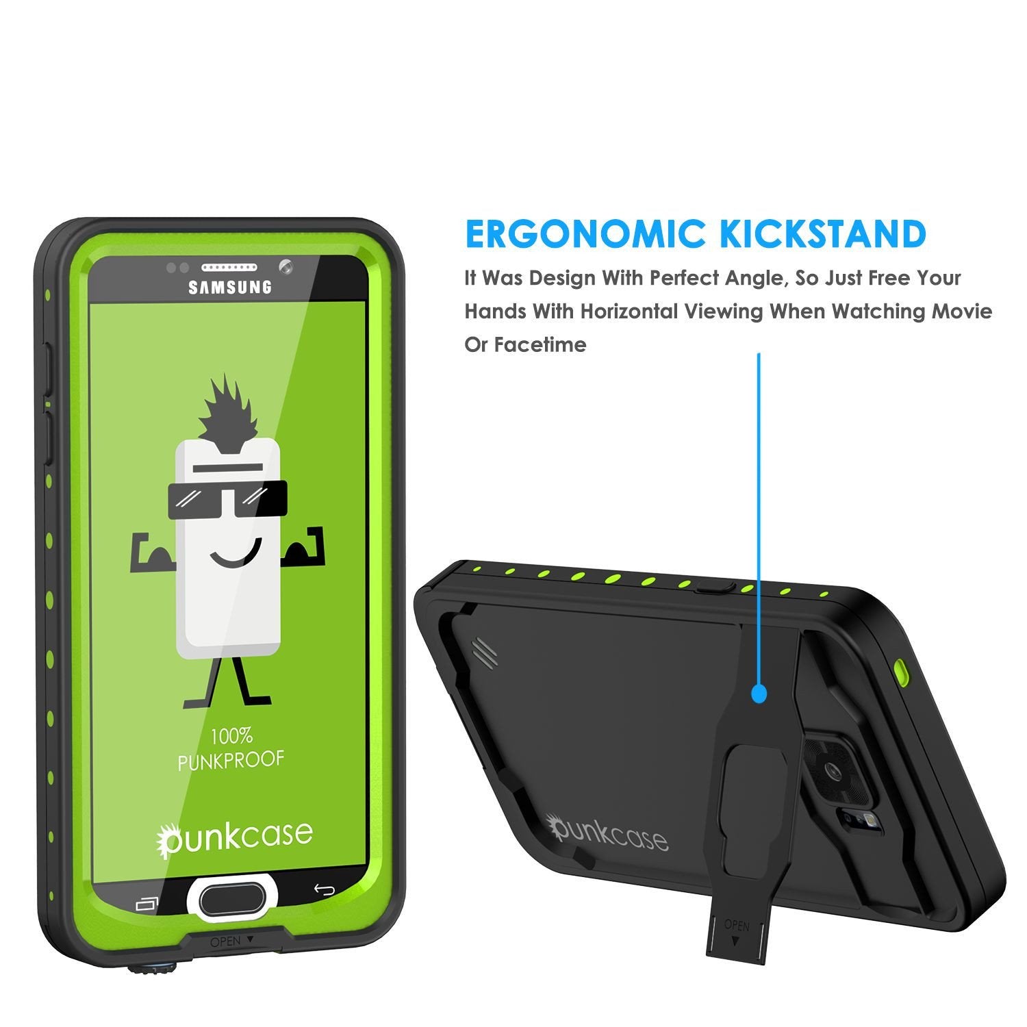 Galaxy Note 5 Waterproof Case, Punkcase StudStar Light Green Shock/Dirt Proof | Lifetime Warranty (Color in image: teal)