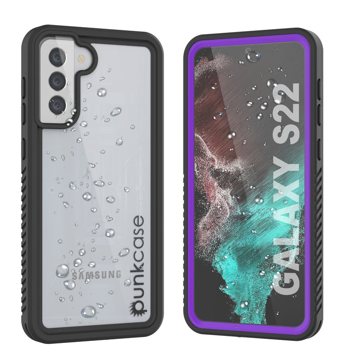 Galaxy S22 Capa Protetora de Tela Slim à Prova d'Água/Choque [Série Extrema] [Roxa]