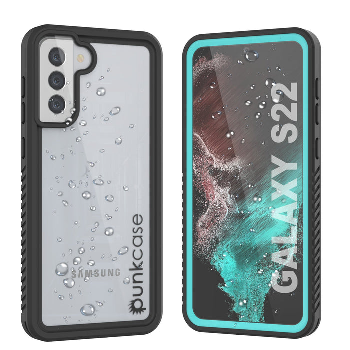 Capa protetora para tela Galaxy S22 à prova de água/choque/neve [Série Extrema] [Azul-Petróleo]