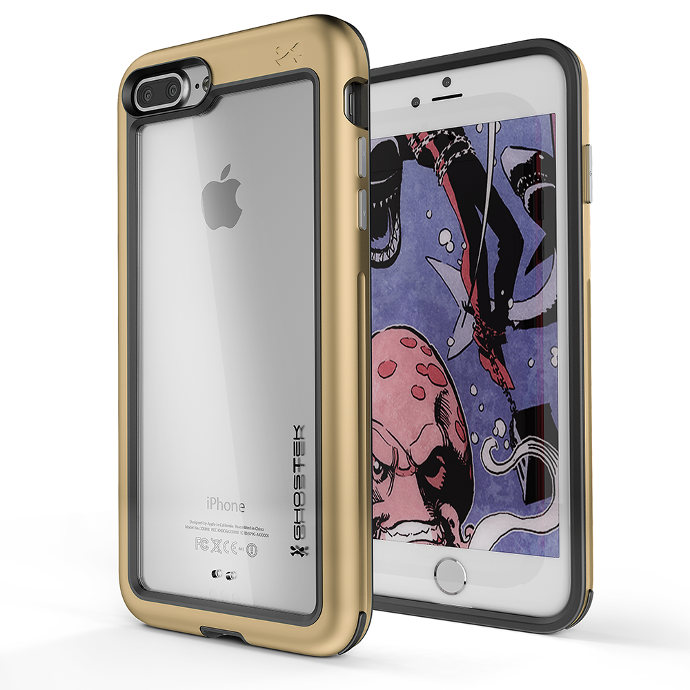 Capa à prova d'água para iPhone 8+ Plus, Série Ghostek® Atomic | À prova de choque | À prova de sujeira | À prova de neve | Ajuste ultra | [OURO]