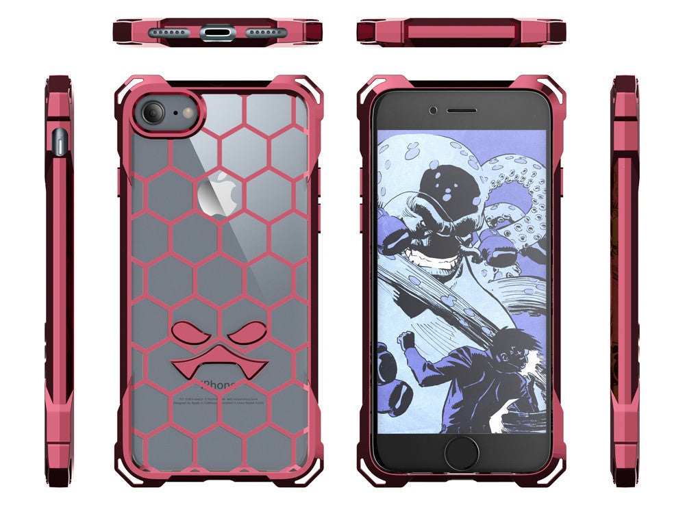 iPhone 7 Case, Ghostek® Covert Peach, Premium Impact Protective Armor | Lifetime Warranty Exchange (Color in image: clear)