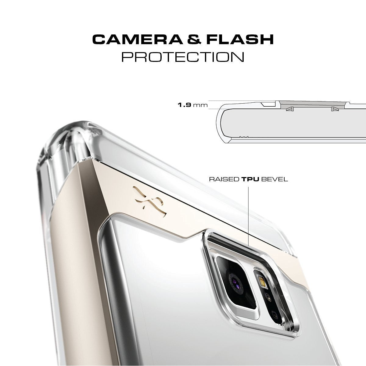 Galaxy Note 7 Case, Ghostek® Cloak 2.0 Gold w/ Explosion-Proof Screen Protector | Aluminum Frame (Color in image: Pink)