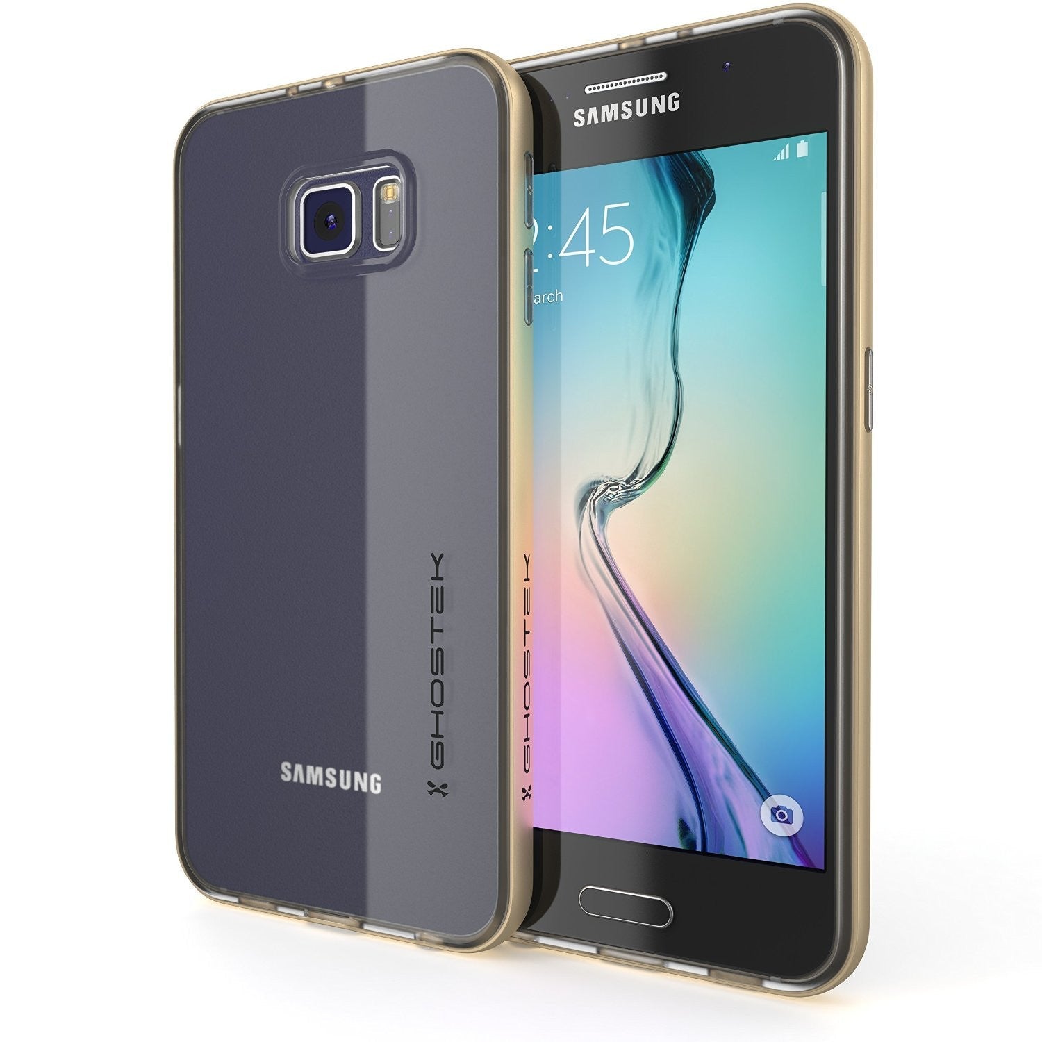 Capa Galaxy S6, Ghostek Cloak Series Ouro Fino Protetor Híbrido Premium Impacto de Vidro Armor