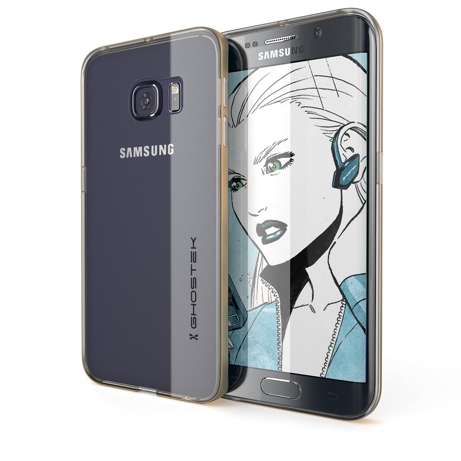 Capa Galaxy S6 Edge+ Plus, Ghostek Gold Cloak Series Slim Hybrid Impact Armor | Garantia Vitalícia