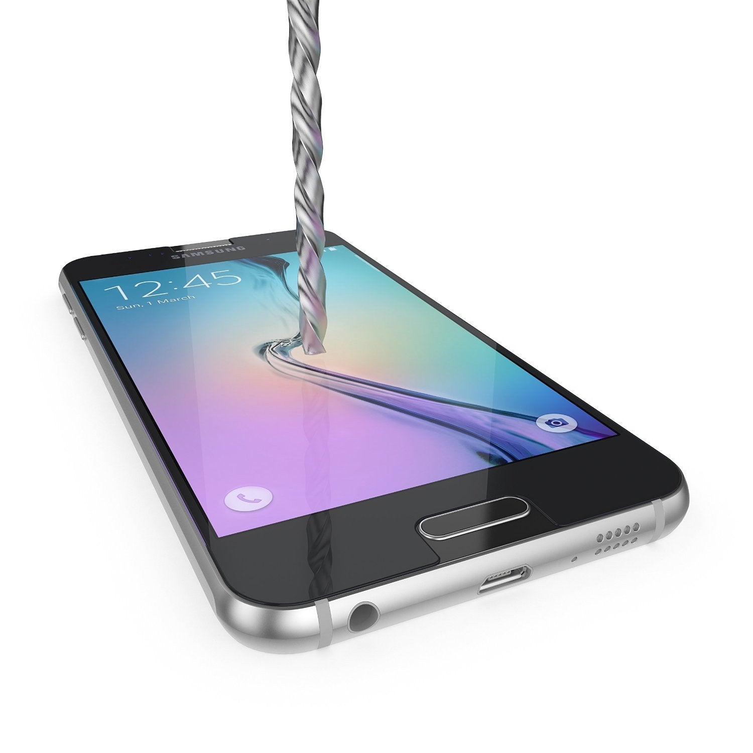 NEXUS 6 Screen Protector, Ghostek Glass Armor Tempered Glass Screen Protector 0.33mm Thick 9H Glass 
