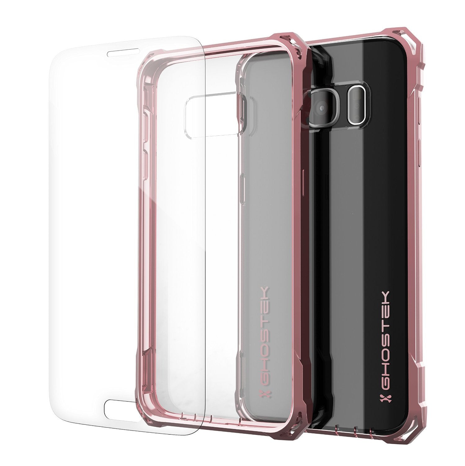 Capa Galaxy S7, Ghostek® Covert Pink Series Capa de Impacto Premium | Troca de Garantia Vitalícia.