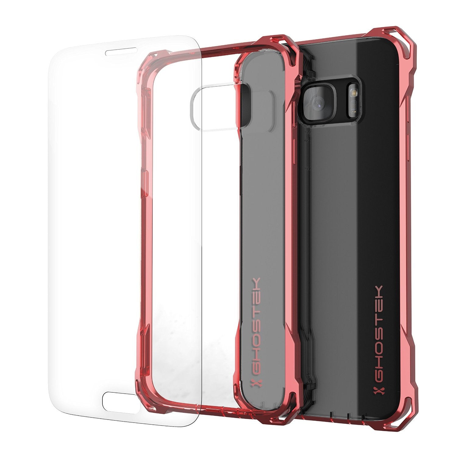 Capa S7 Edge, série premium rosa Ghostek® Covert Premium Impact Cover | Troca de garantia vitalícia