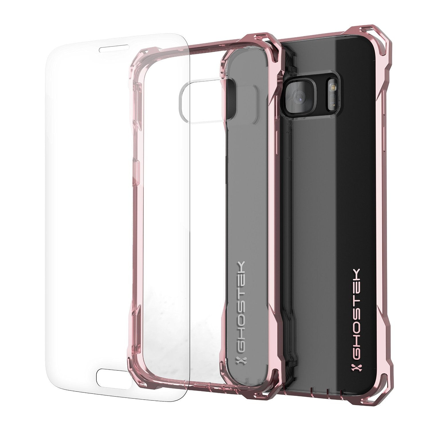 Capa para S7 Edge, Ghostek® Covert Peach Series Capa de Impacto Premium | Troca de Garantia Vitalícia