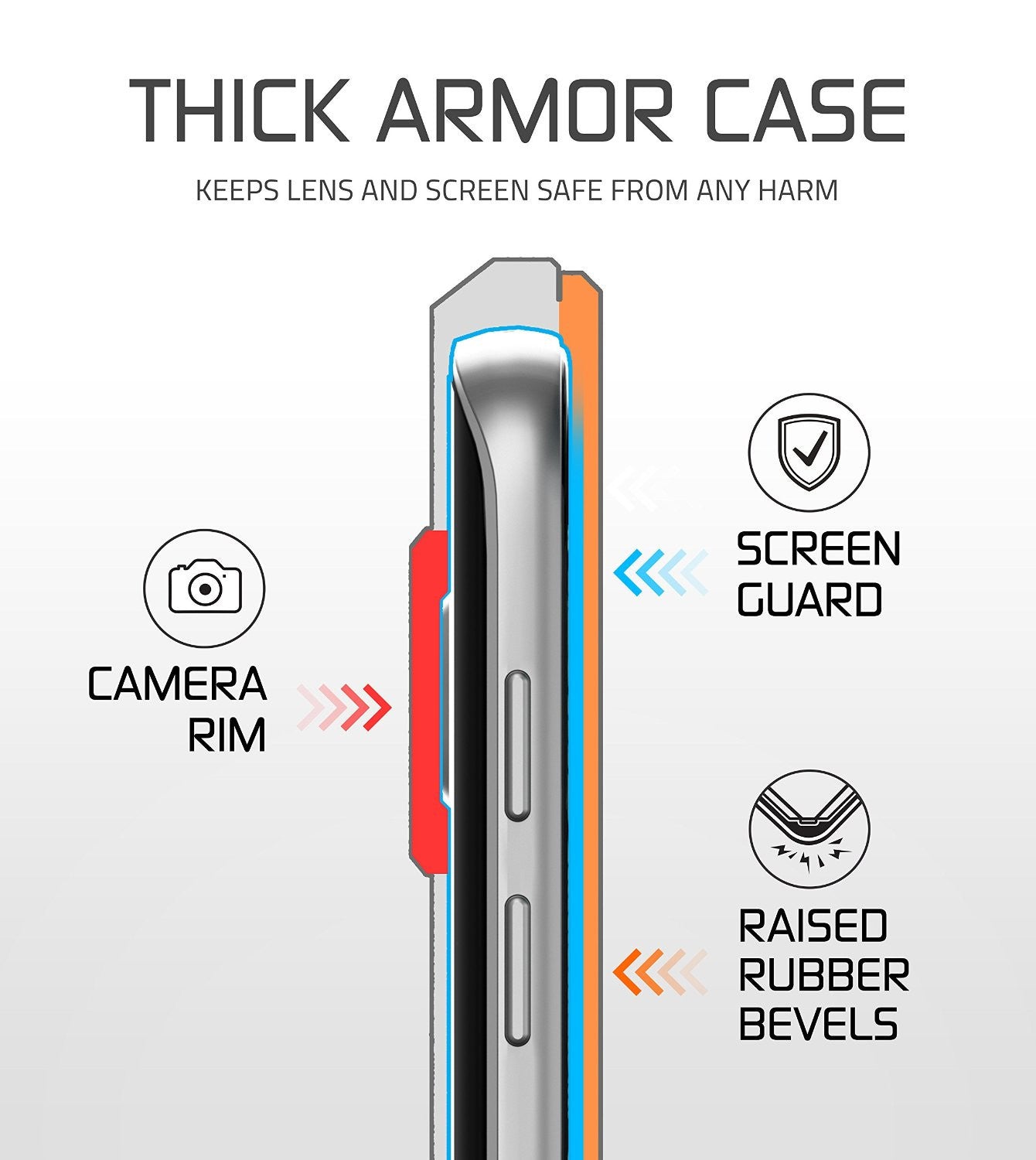 Galaxy S7 Waterproof Case, Ghostek® Atomic 2.0 Pink Water/Shock/Dirt/Snow Proof | Lifetime Warranty (Color in image: Red)