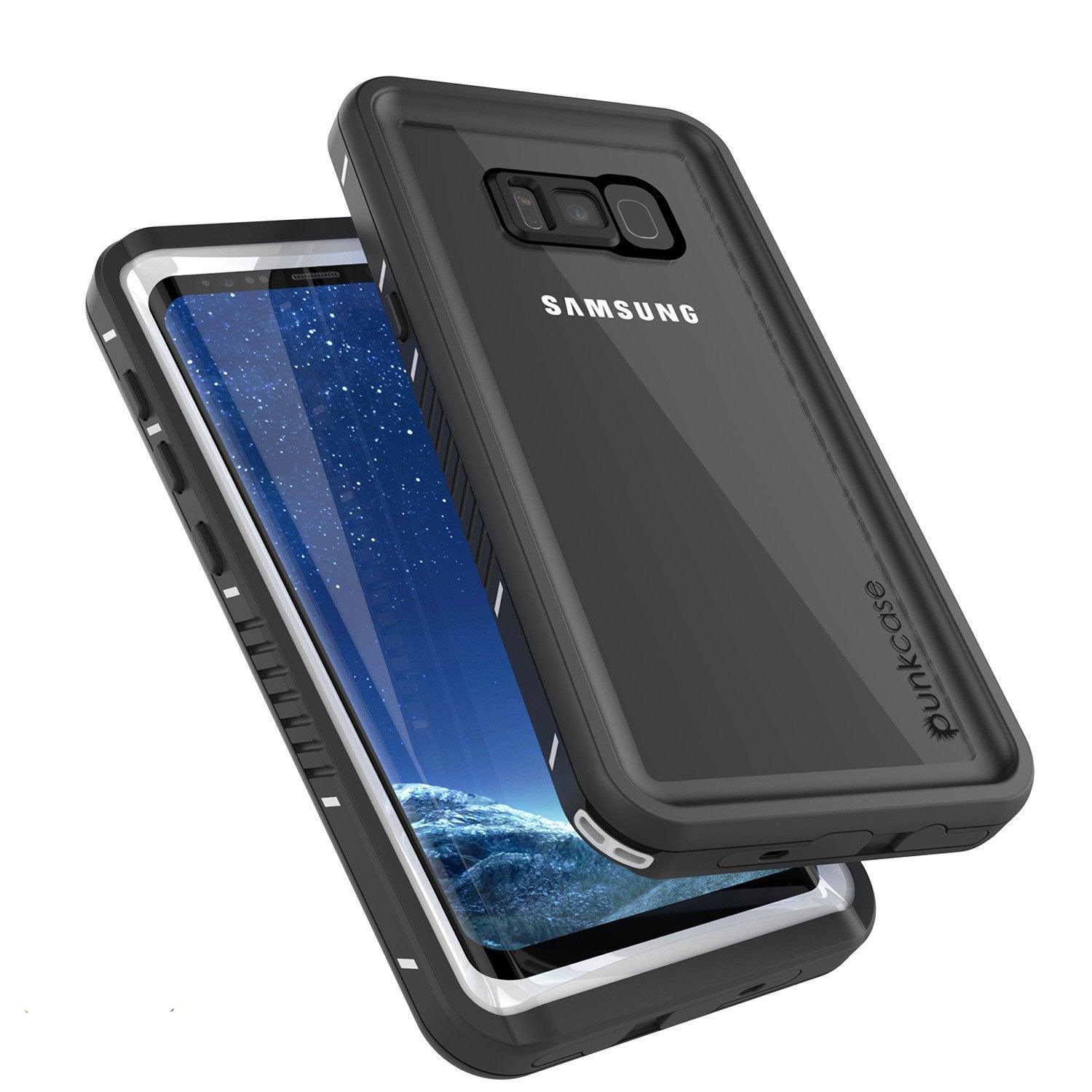 Galaxy S8 Waterproof Case, Punkcase [Extreme Series] [Slim Fit] [IP68 Certified] [Shockproof] [Snowproof] [Dirproof] Armor Cover [White] (Color in image: Teal)