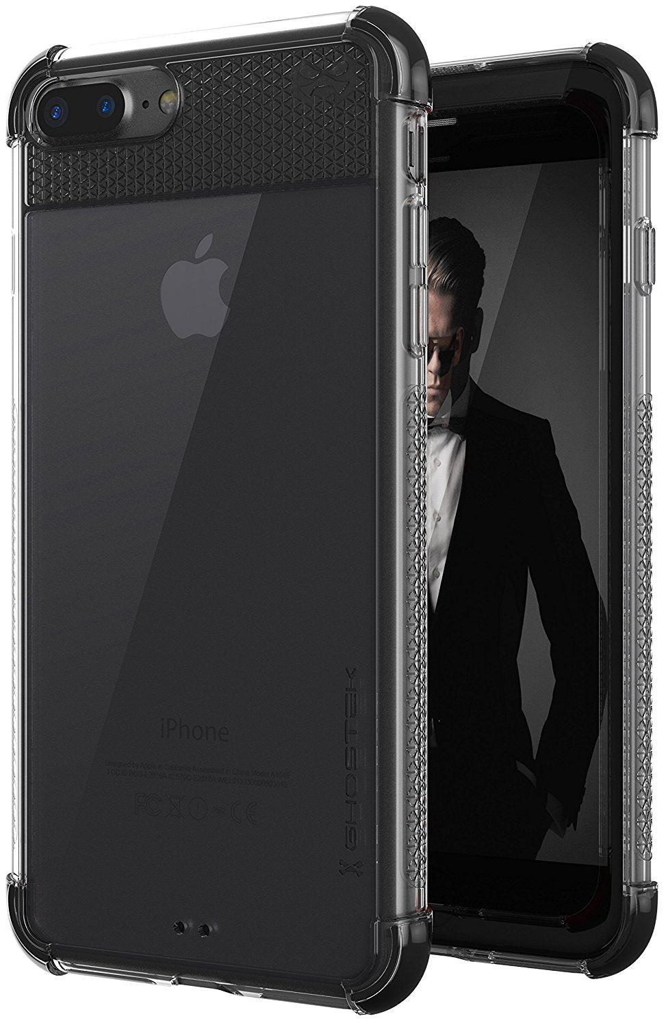 Capa iPhone 8+ Plus, Ghostek Covert 2 Series para iPhone 8+ Plus - Capa protetora [Preto]
