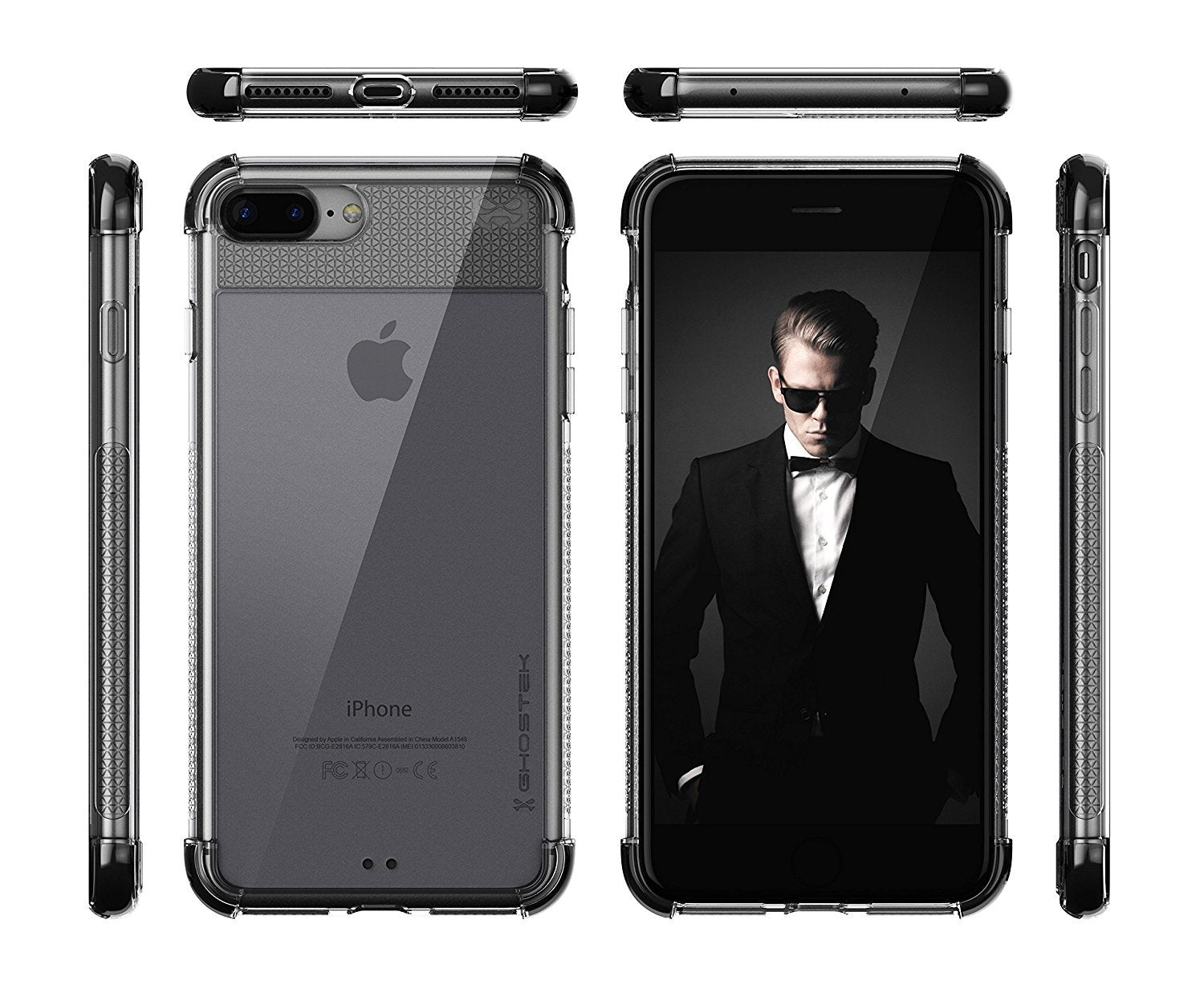 iPhone 8+ Plus Case, Ghostek Covert 2 Series for iPhone 8+ Plus Protective Case [ Black] (Color in image: Teal)