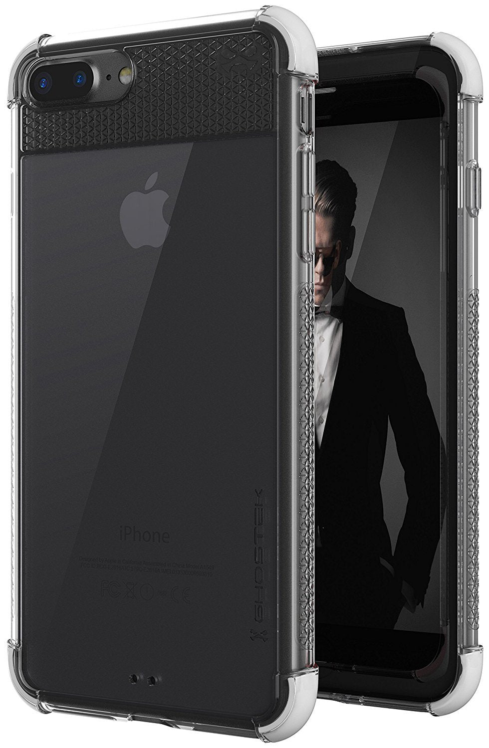 Capa para iPhone 8+ Plus, Série Ghostek Covert 2 para Capa Protetora iPhone 8+ Plus [Branco]