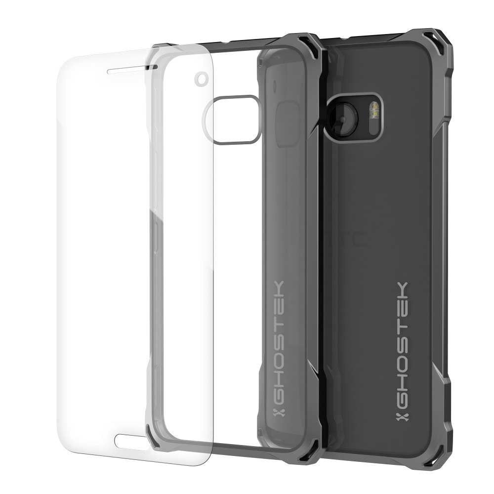 Capa HTC 10, Ghostek® Série Covert Dark Grey Premium Slim Hybrid | c/Protetor de Tela | Ultra Fit