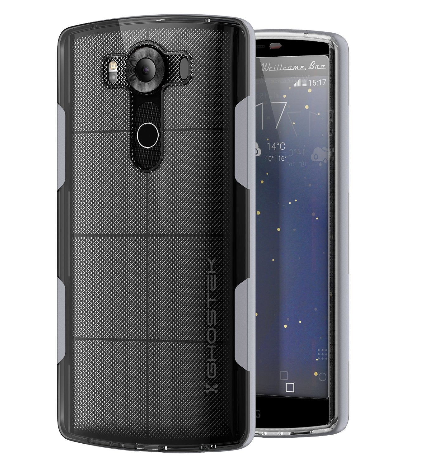 Capa LG V10, Ghostek® Cloak Prateado Capa de Armadura Híbrida Fina de Impacto | Garantia Vitalícia de Troca