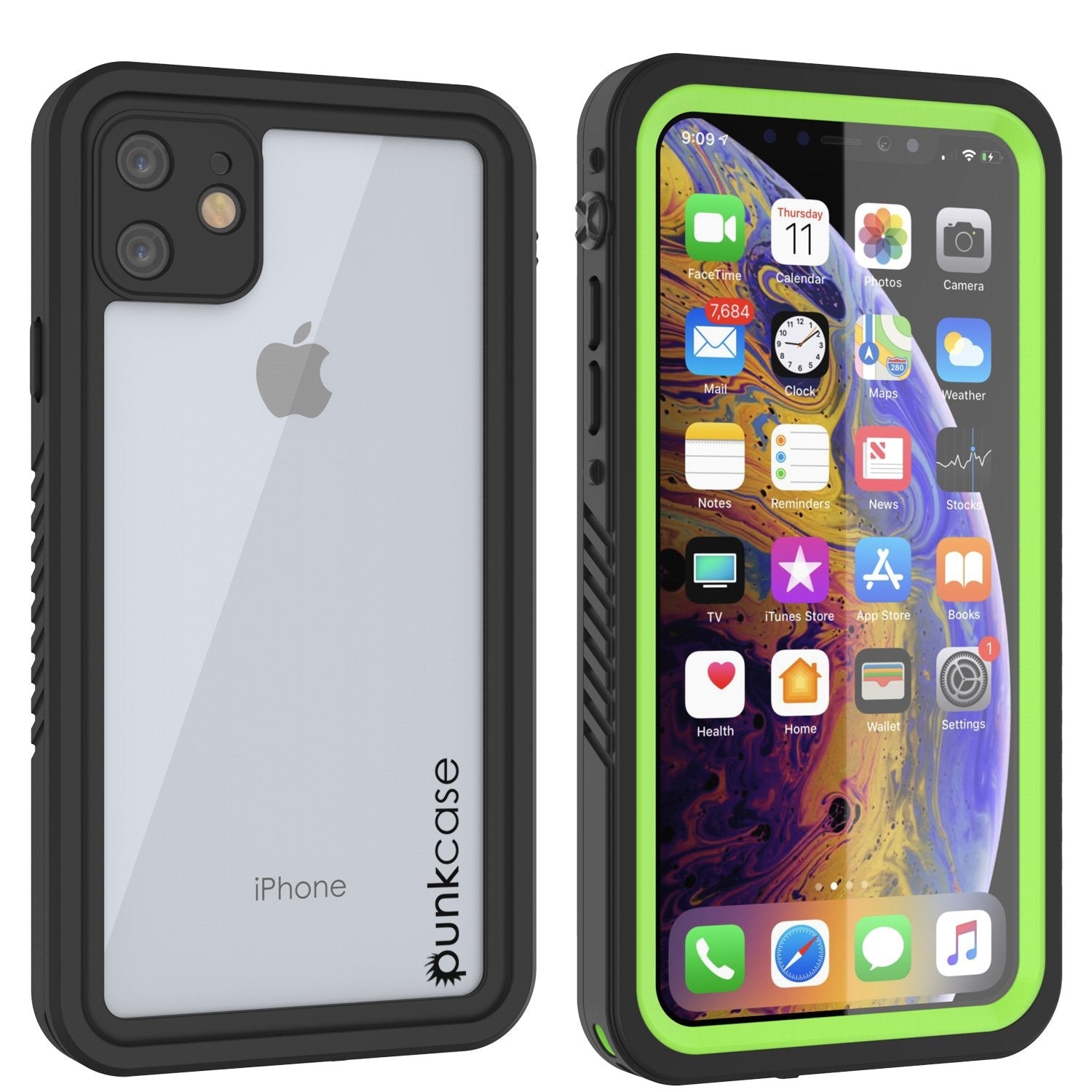 Capa à Prova d'Água para iPhone 11, Punkcase [Série Extrema] Capa Protetora com Protetor de Tela Incorporado [Verde Claro]