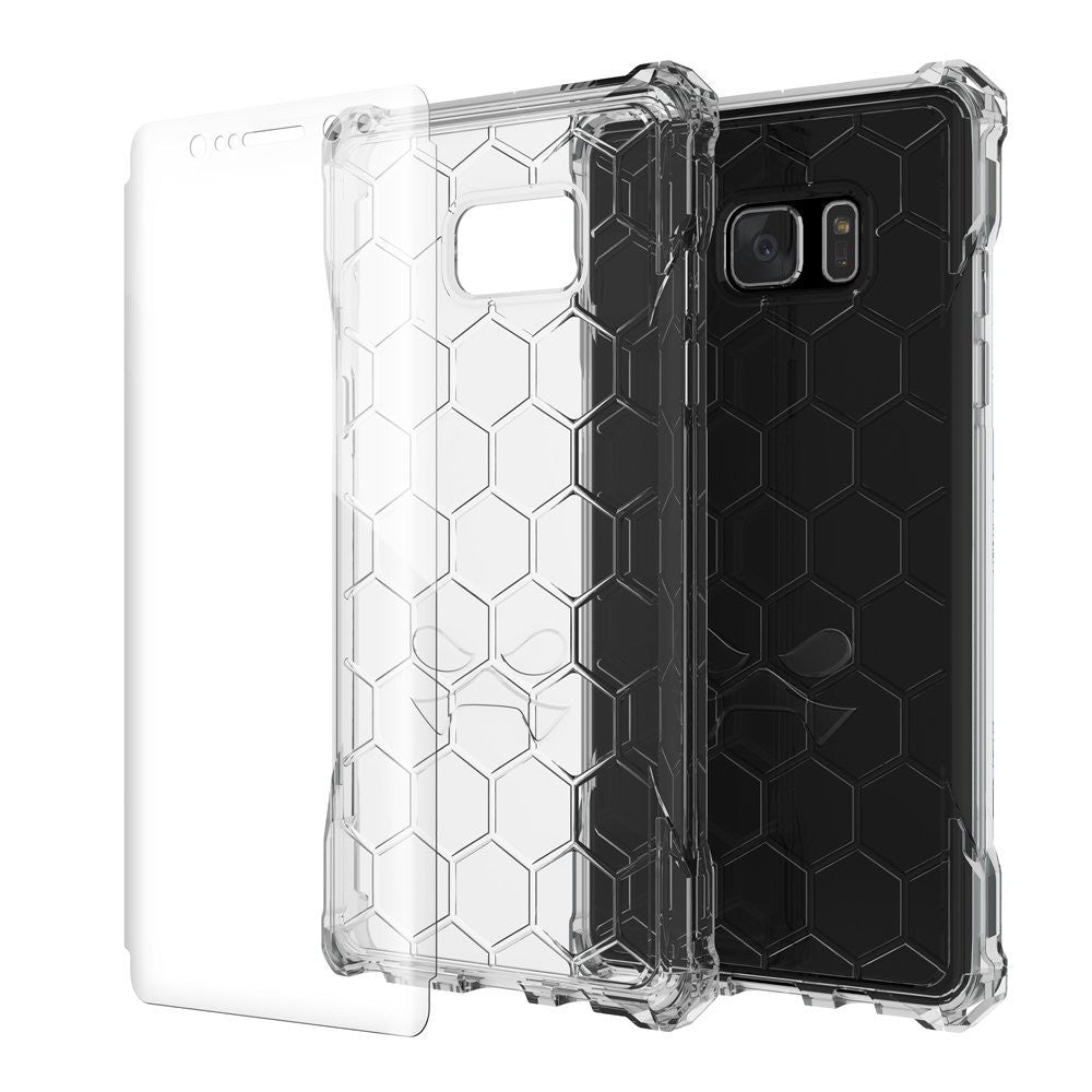 Capa para Note 7, Série Covert Ghostek® Transparente | Capa Híbrida Fina de Impacto Premium com Protetor de Tela.
