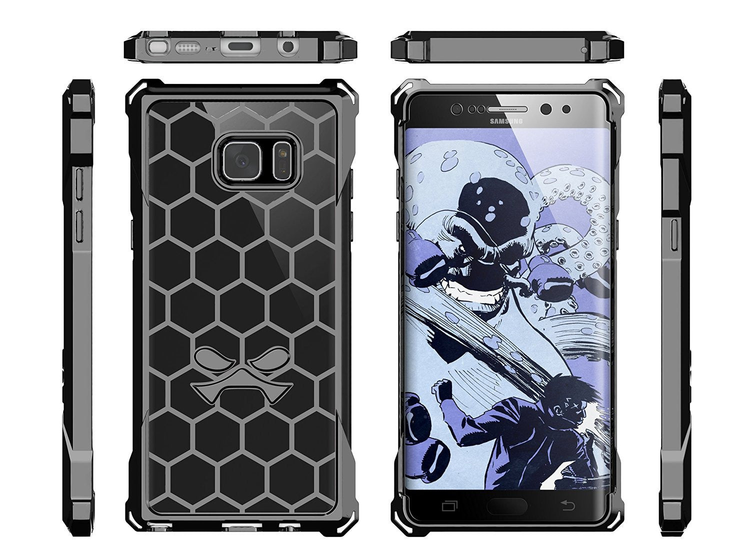 Note 7 Case, Ghostek® Covert Series  w/ Explosion-Proof Screen Protector | Ultra Fit (Color in image: Gold)