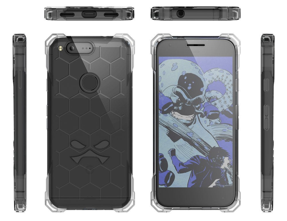 Google Pixel Case, Ghostek® Covert Clear, Premium Impact Protective Armor | Lifetime Warranty Exchange (Color in image: gold)