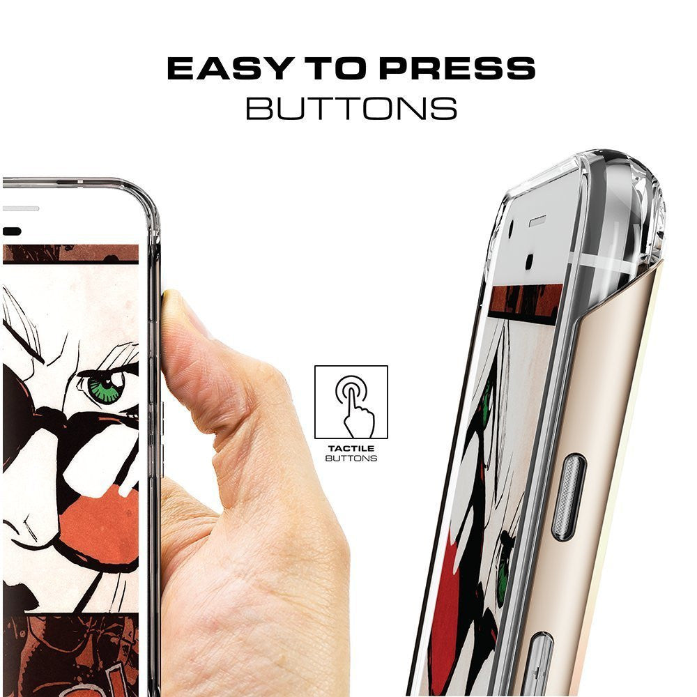 Google Pixel XL Case, Ghostek® Cloak 2.0  Silver Series w/ Explosion-Proof Screen Protector | Aluminum Frame Red Series w/ Explosion-Proof Screen Protector | Aluminum Frame (Color in image: Silver)