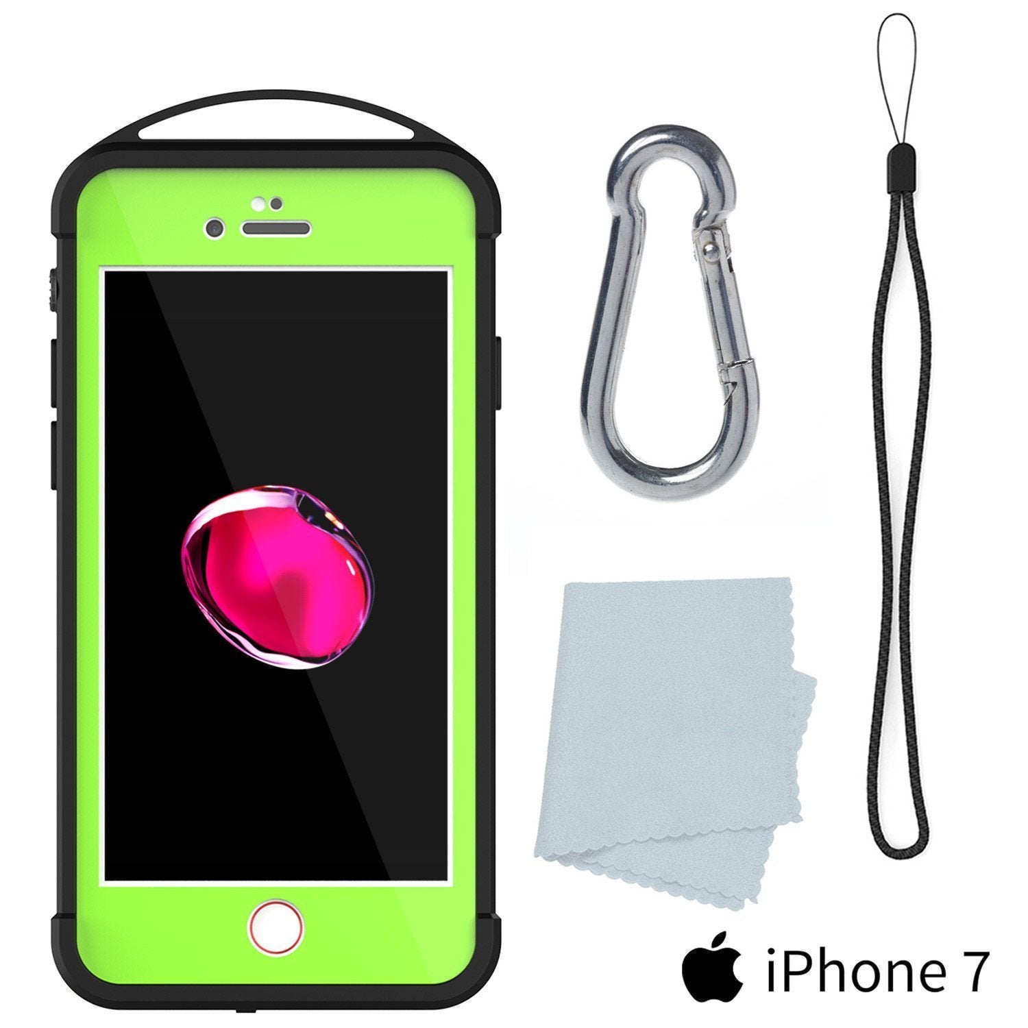 iPhone SE (4.7") Waterproof Case, Punkcase ALPINE Series, Light Green | Heavy Duty Armor Cover (Color in image: pink)