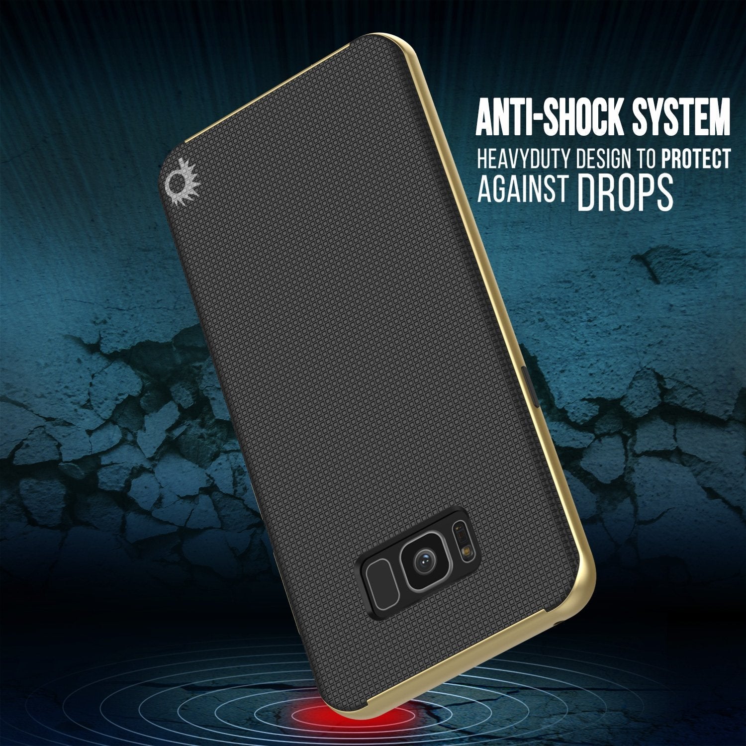 Galaxy S8 PLUS Case, PunkCase [Stealth Series] Hybrid 3-Piece Shockproof Dual Layer Cover [Non-Slip] [Soft TPU + PC Bumper] with PUNKSHIELD Screen Protector for Samsung S8+ [Gold] (Color in image: Rose Gold)