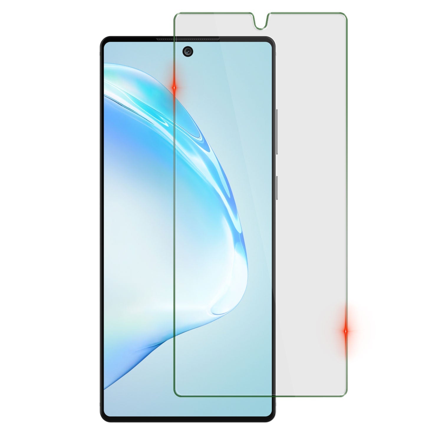 Protetor de vidro temperado Clear Punkcase Glass SHIELD para Galaxy note 10, espessura de 0,33mm, vidro temperado 9H