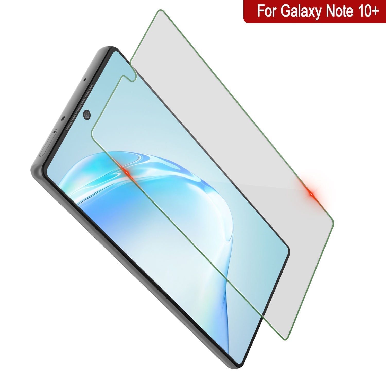 Protetor de tela de vidro temperado Clear Punkcase Glass SHIELD para Samsung Galaxy Note 10+ Plus, com 0,33mm de espessura e resistência 9H