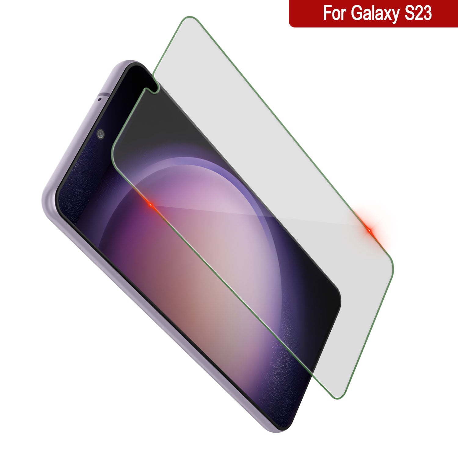 Protetor de tela de vidro temperado Clear Punkcase Glass SHIELD para Galaxy S23, 0,33mm de espessura, vidro 9H
