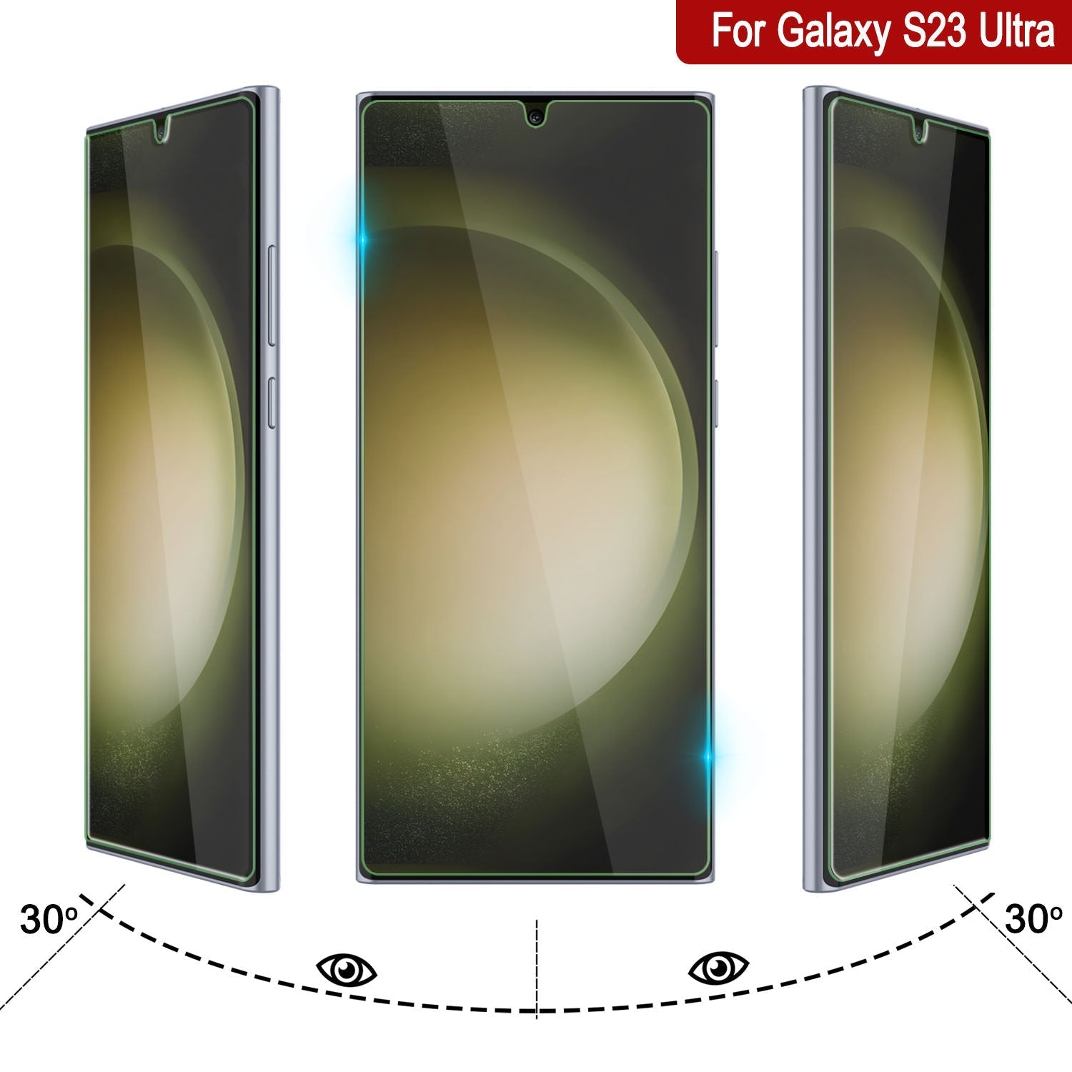 Protetor de tela de vidro temperado Clear Punkcase Glass SHIELD Ultra Clear Galaxy S23 0,33mm de espessura 9H de vidro