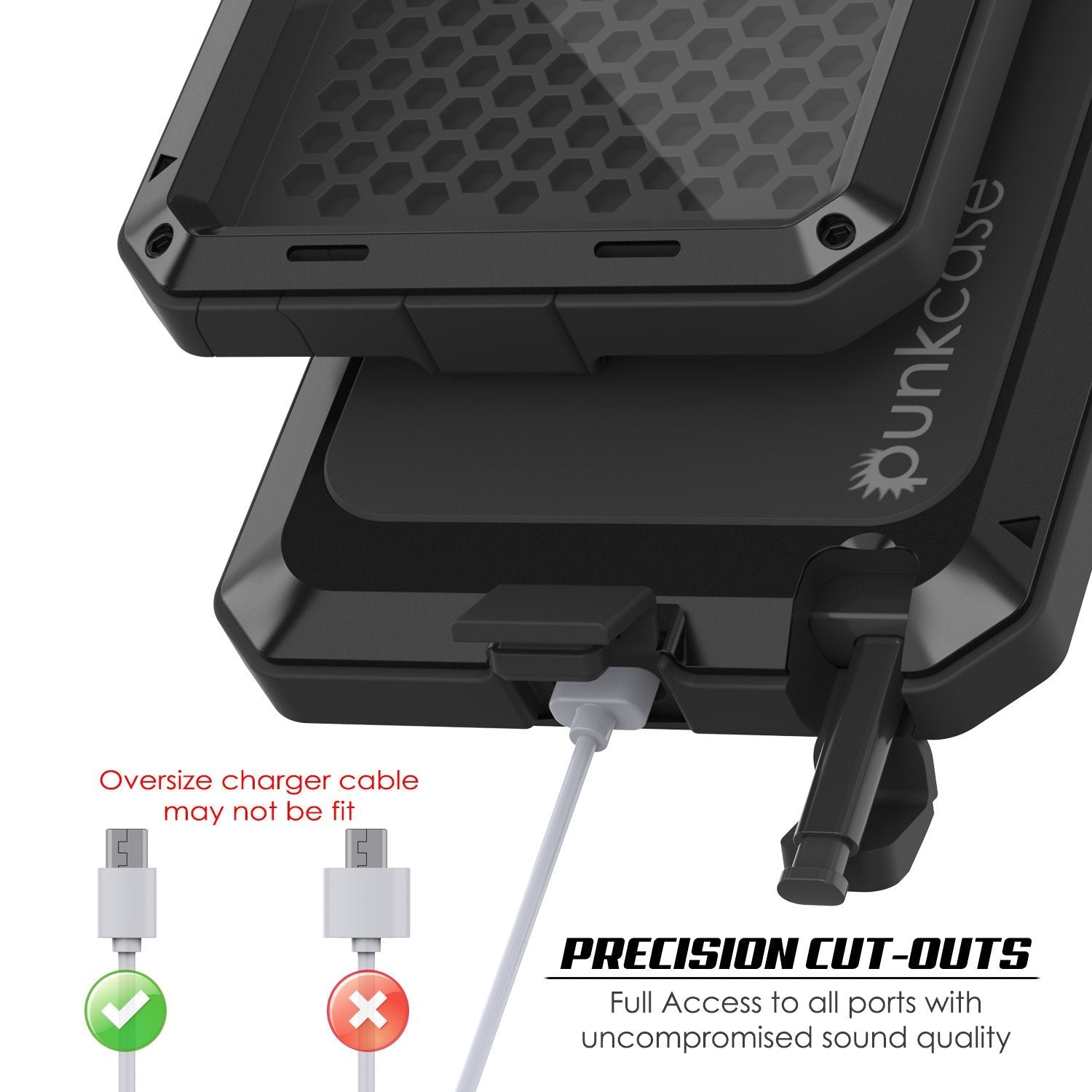 Galaxy Note 20 Ultra Case, PUNKcase Metallic Black Shockproof  Slim Metal Armor Case [Black] 