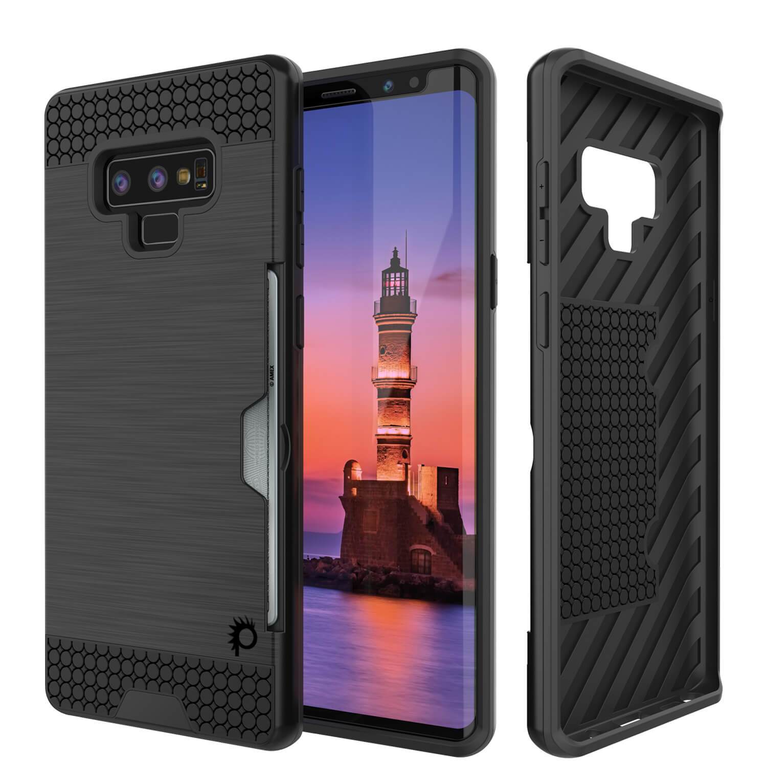 Capa Galaxy Note 9, PUNKcase [Série SLOT] Slim Fit Samsung Note 9 [Preto]