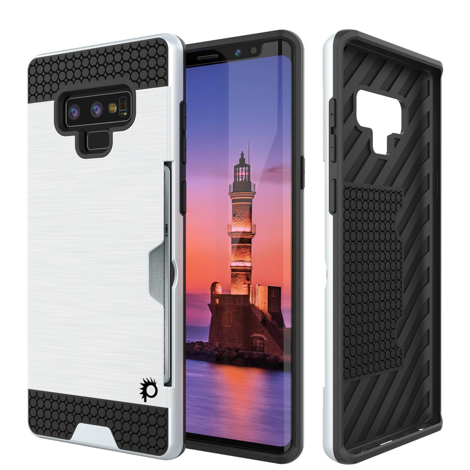 Capa Galaxy Note 9, PUNKcase [Série SLOT] Ajuste Slim Samsung Note 9 [Branco]