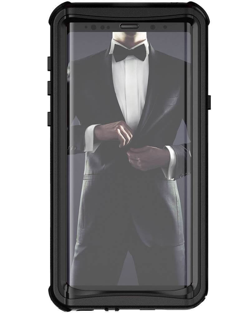 Galaxy Note 9, Ghostek Nautical Waterproof Case Full Body TPU Cover [Shockproof] | Black 