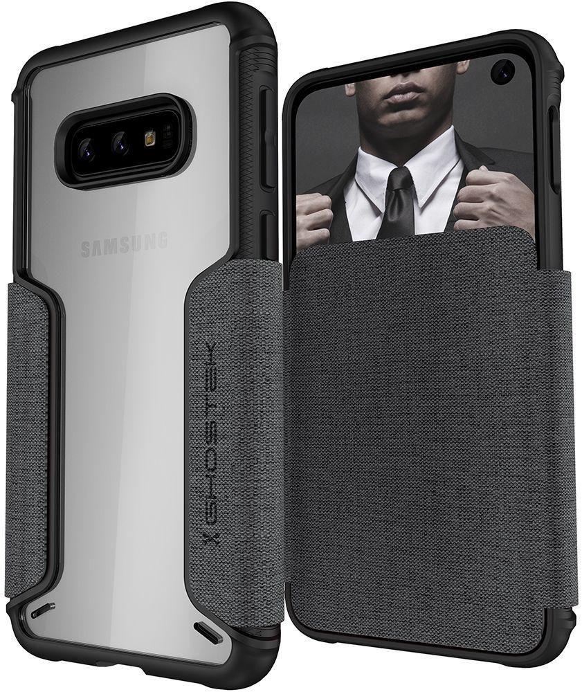Capa para carteira Galaxy S10e | Série Exec 3 [Cinza]