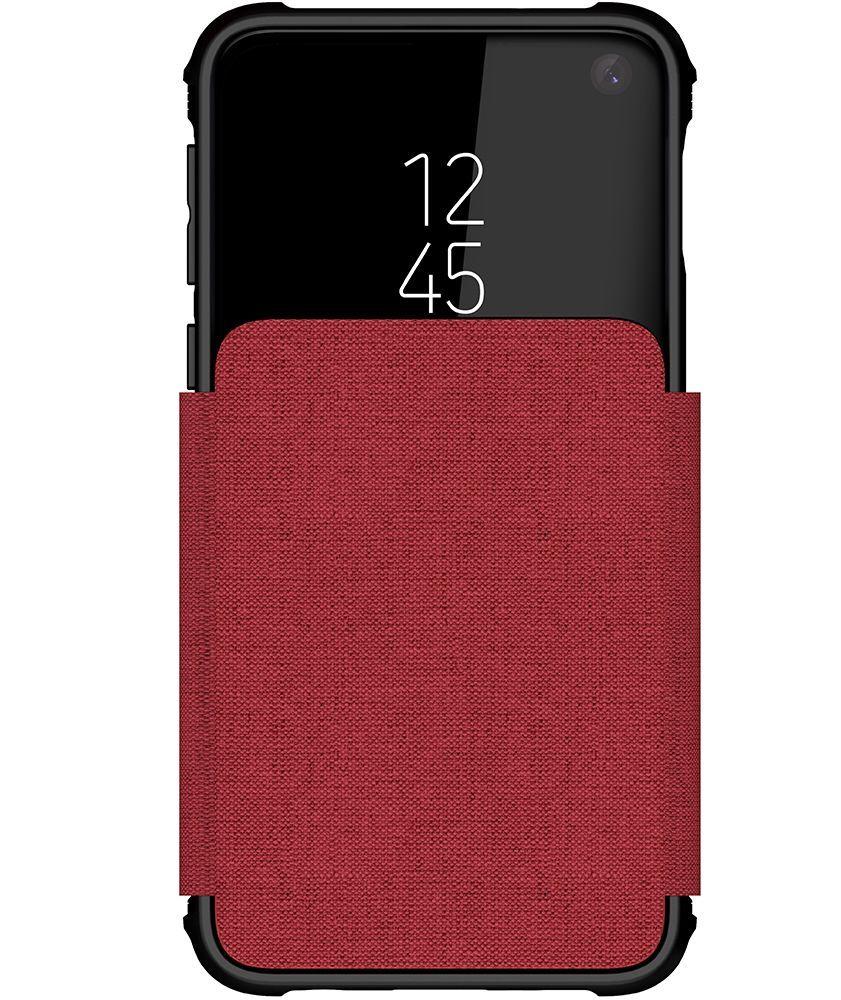 Galaxy S10e Wallet Case | Exec 3 Series [Red] (Color in image: Black)