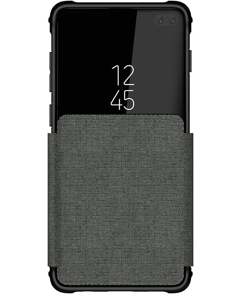 Galaxy S10+ Plus Wallet Case | Exec 3 Series [Grey] (Color in image: Black)