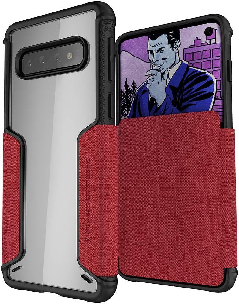 Capa para Carteira Galaxy S10 | Série Exec 3 [Vermelho]