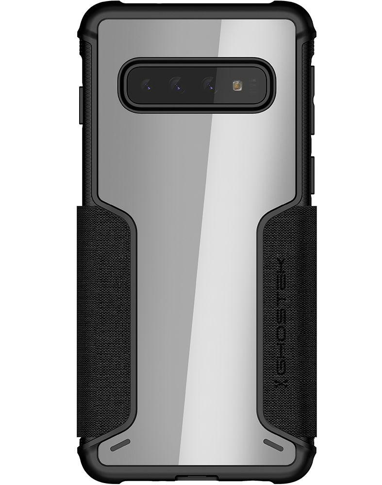 Galaxy S10 Wallet Case | Exec 3 Series [Black] (Color in image: Red)