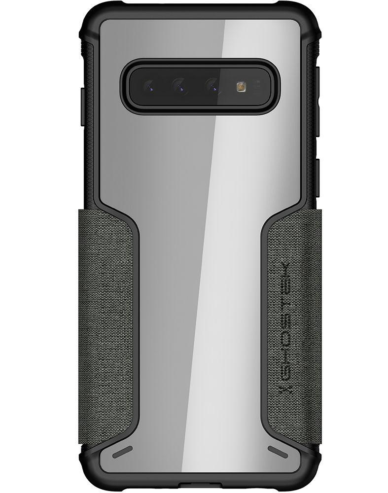 Galaxy S10 Wallet Case | Exec 3 Series [Grey] (Color in image: Red)