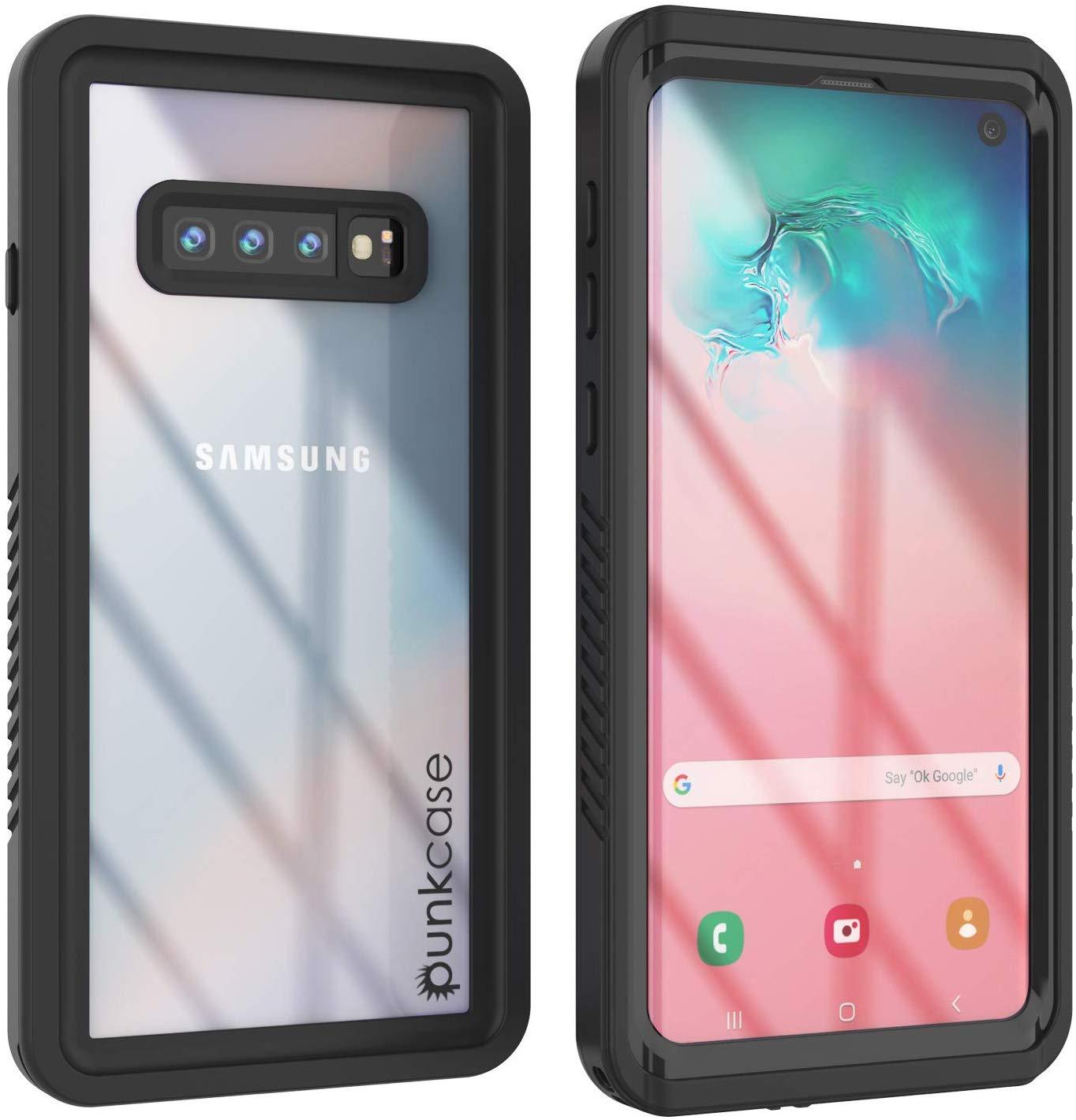 Galaxy S10+ Plus à Prova d'Água/choque com Protetor de Tela Caixa [Preto]