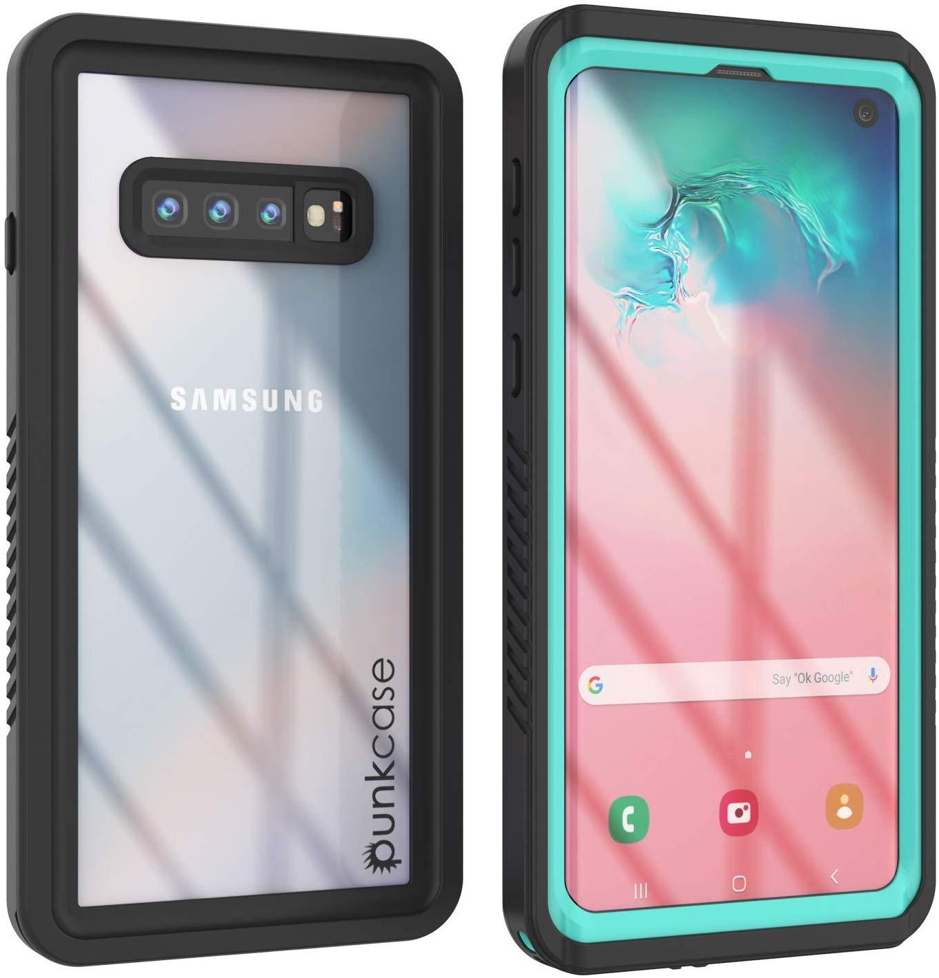 Galaxy S10+ Plus à Prova d'Água/Choque/Neve | Protetor de Tela (Teal)