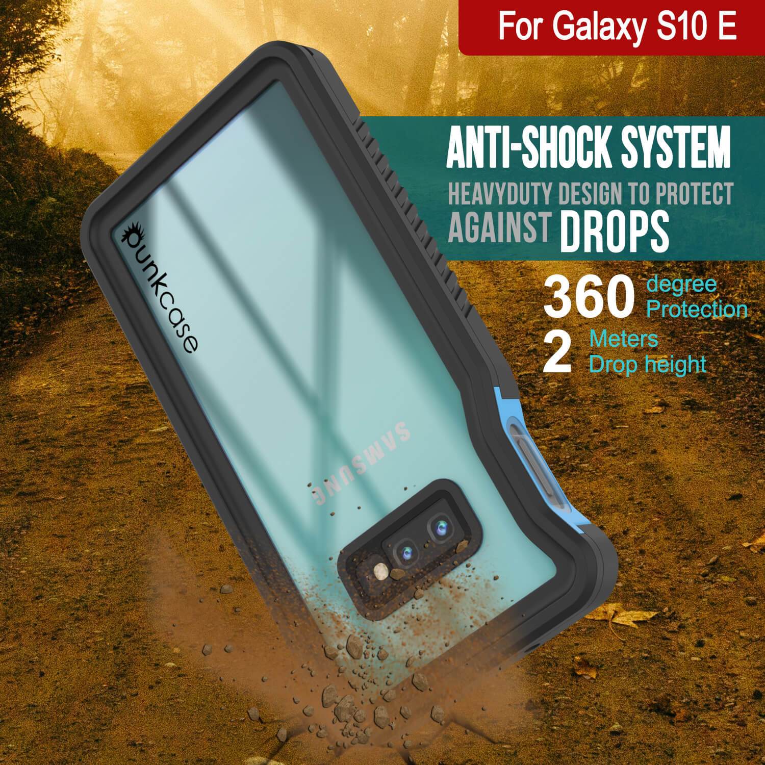 Galaxy S10 Water/Shock/Snow/dirt proof Slim Case [Light Blue] (Color in image: Purple)