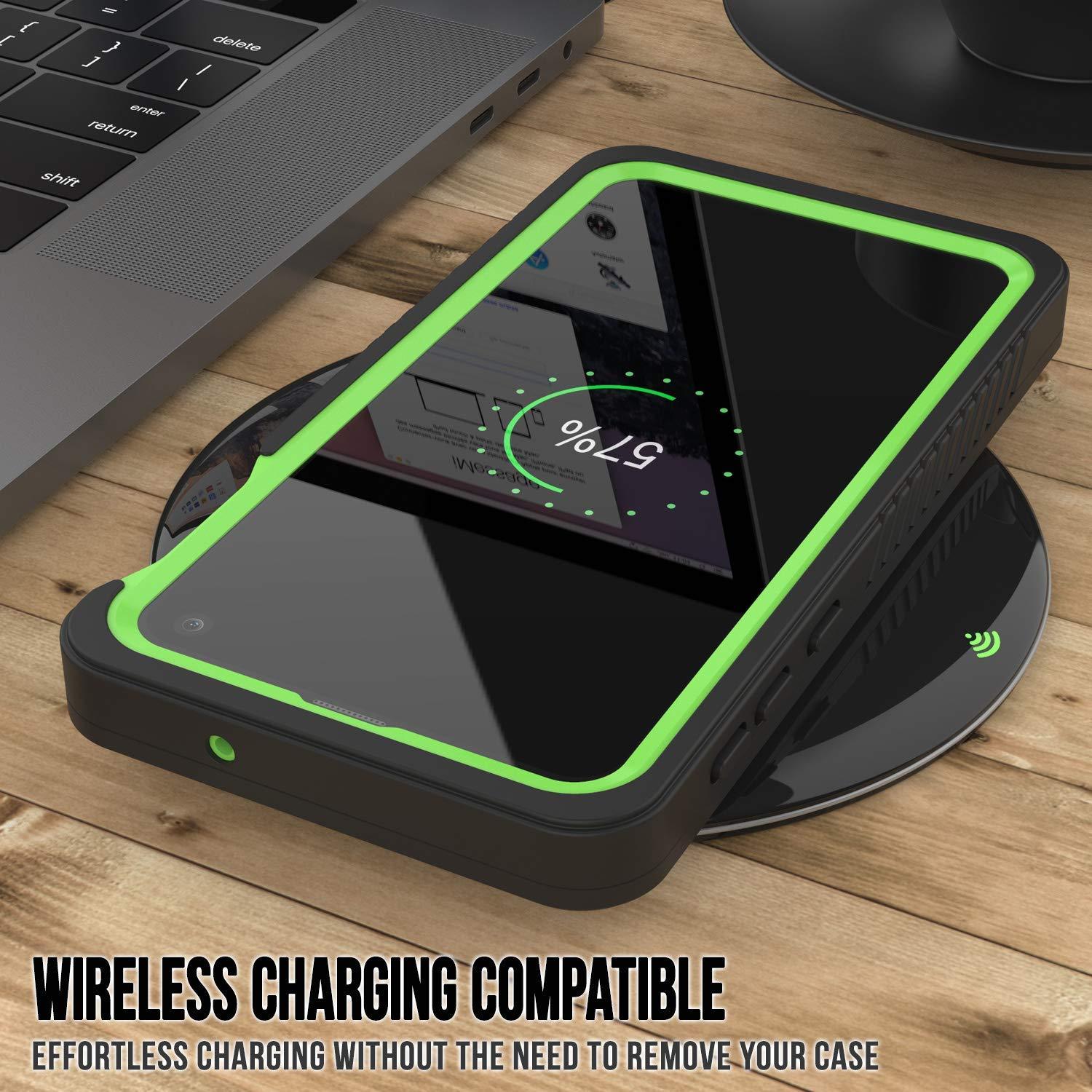 Galaxy S10 Water/Shockproof Screen Protector Case [Light Green] (Color in image: Light blue)