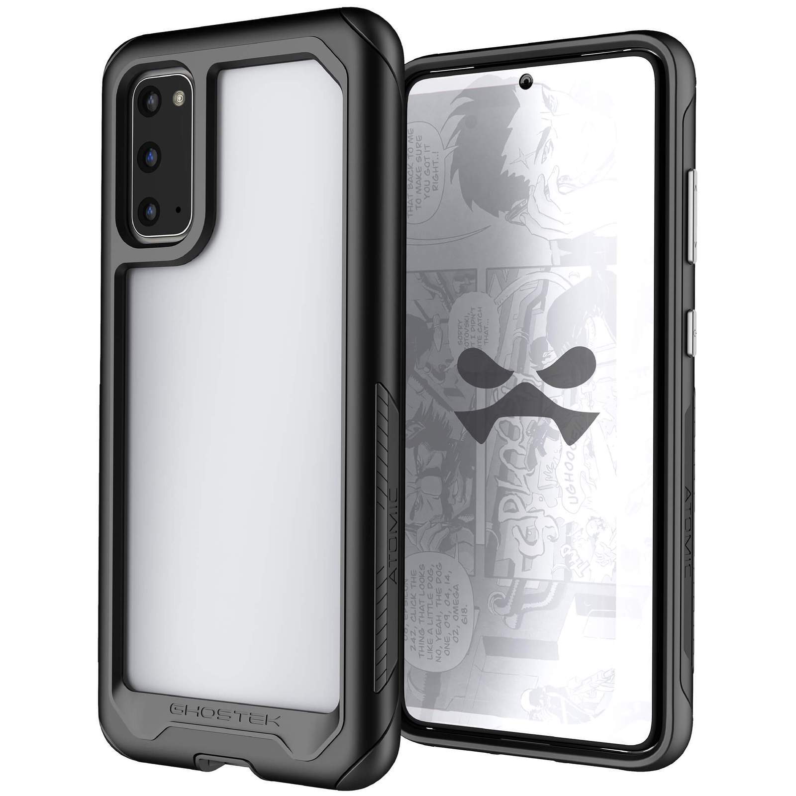 Galaxy S20 Military Grade Aluminum Case | Atomic Slim Series [Black] (Color in image: Black)