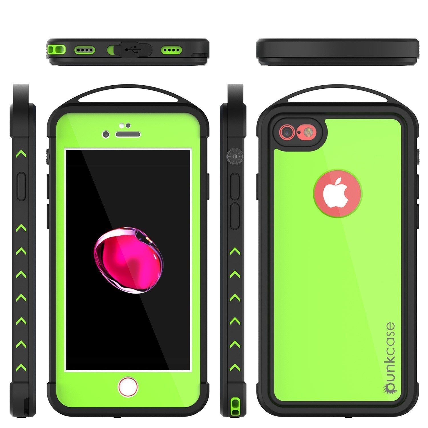 iPhone SE (4.7") Waterproof Case, Punkcase ALPINE Series, Light Green | Heavy Duty Armor Cover (Color in image: white)