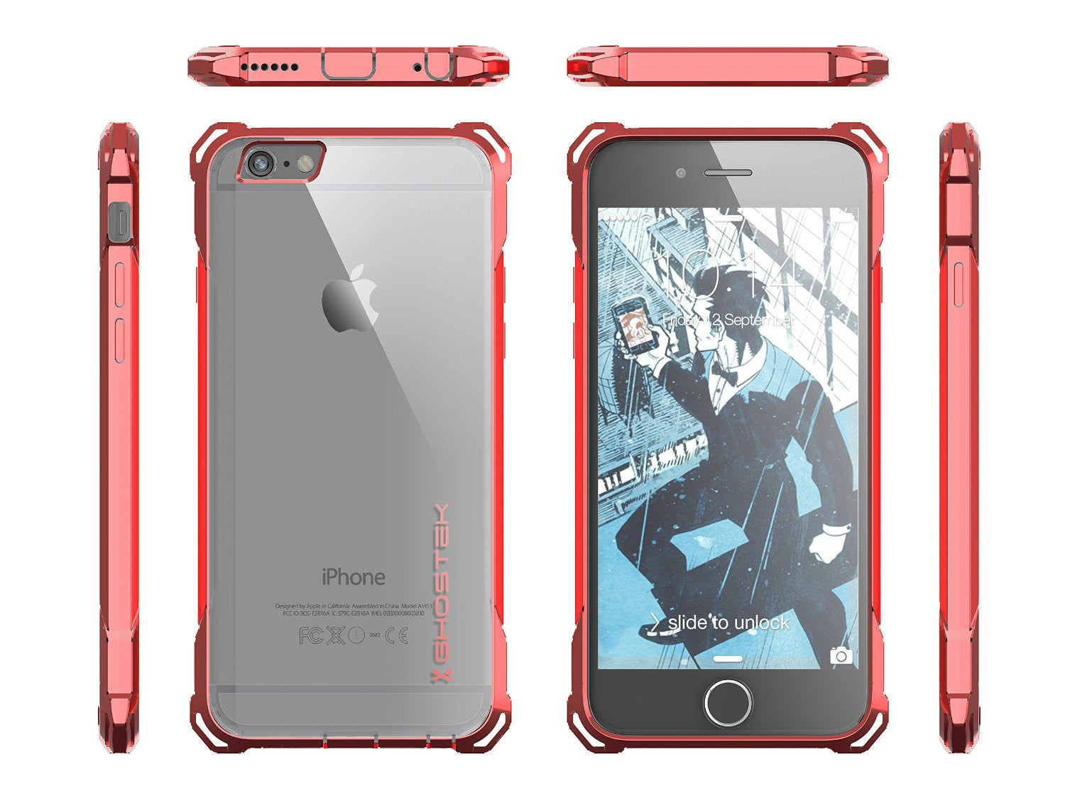 iPhone 6S Case, Ghostek® Covert Rose Pink, Premium Armor | Lifetime Warranty Exchange (Color in image: gold)