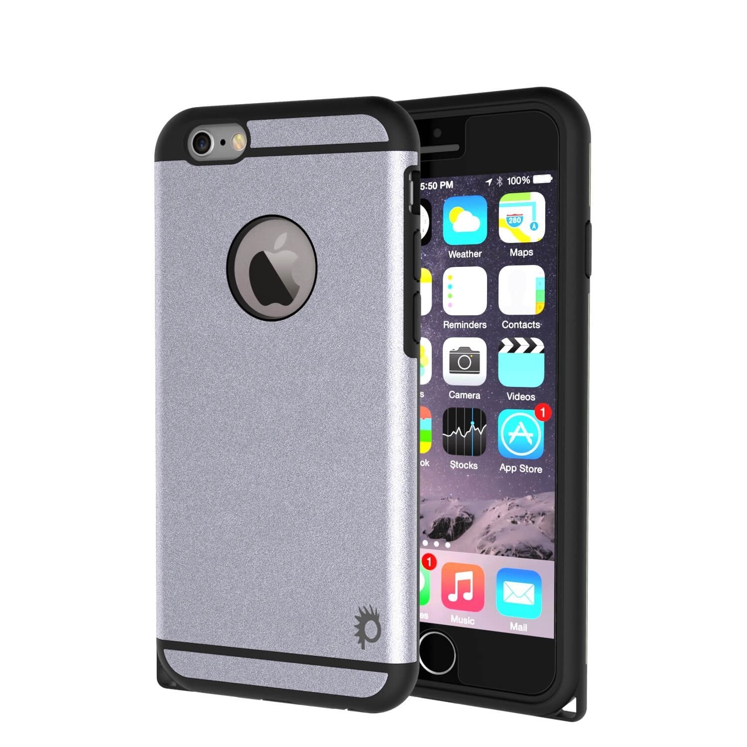 Capa iPhone 5s/5/SE PunkCase Série Galática Prateada Slim com Vidro Temperado | Garantia Vitalícia