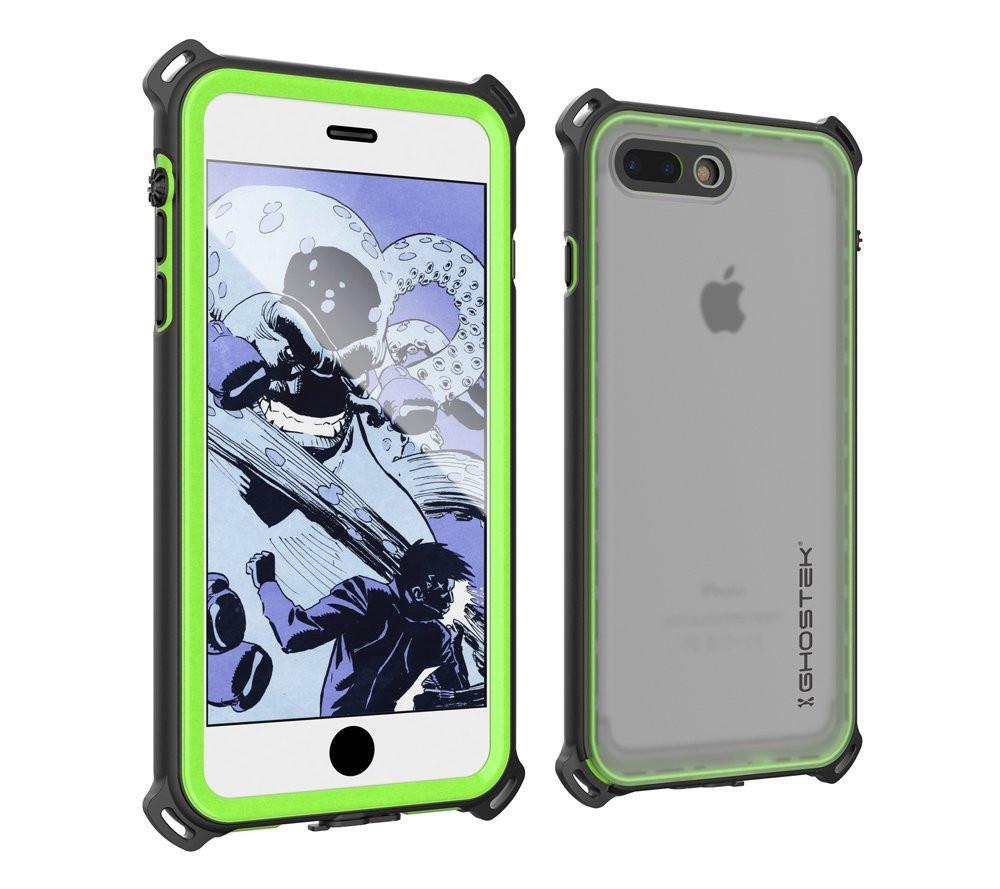 Capa à Prova d'Água para iPhone 8+ Plus, Série Náutica Ghostek para iPhone 8+ Plus | Proteção Slim Subaquática | Dever de Aventura | Natação (Verde)