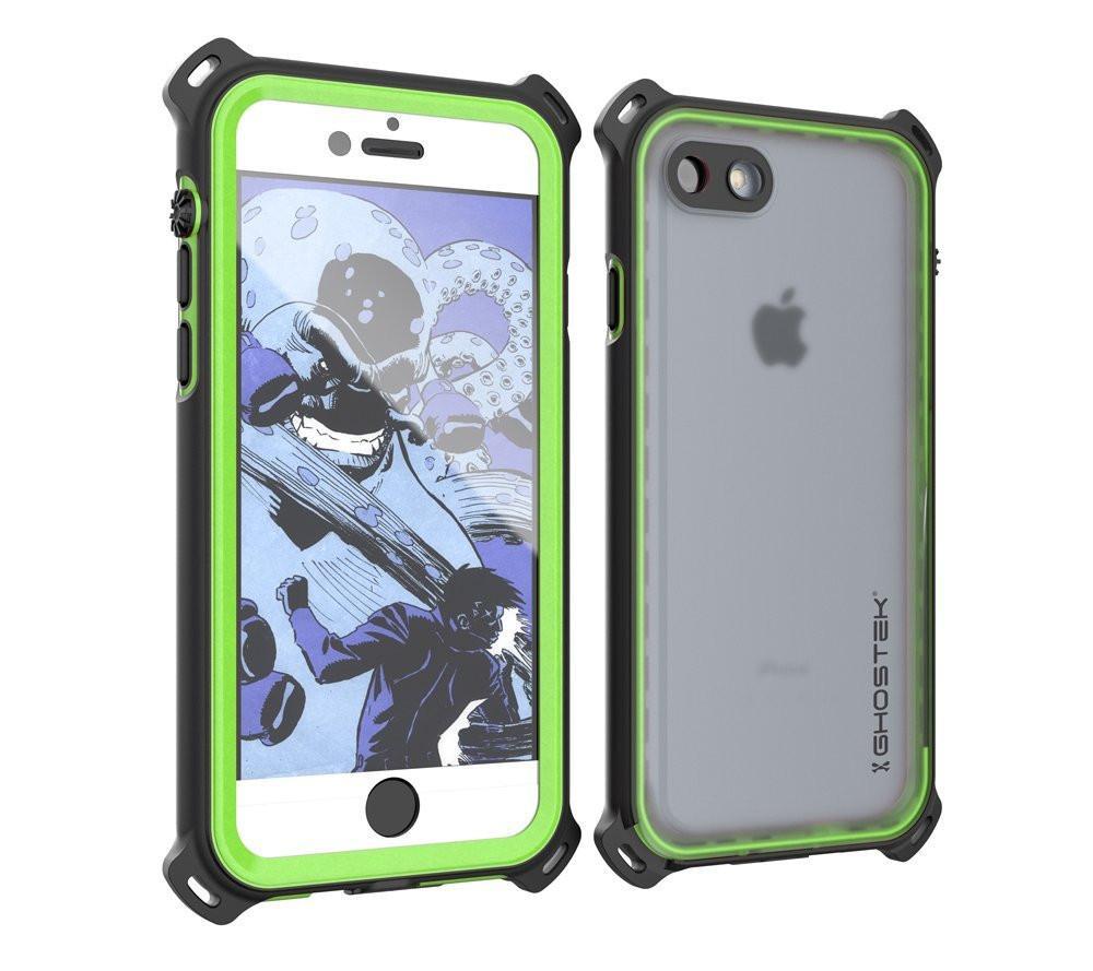 Capa à prova d'água para iPhone 8, série náutica da Ghostek para iPhone 8 | Proteção subaquática fina | Dever de aventura | Ultra Fit | Natação (Verde)